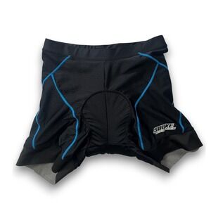Souke Sports Mens Padded Cycling Short Black Blue Size Large Breathable MTB Road